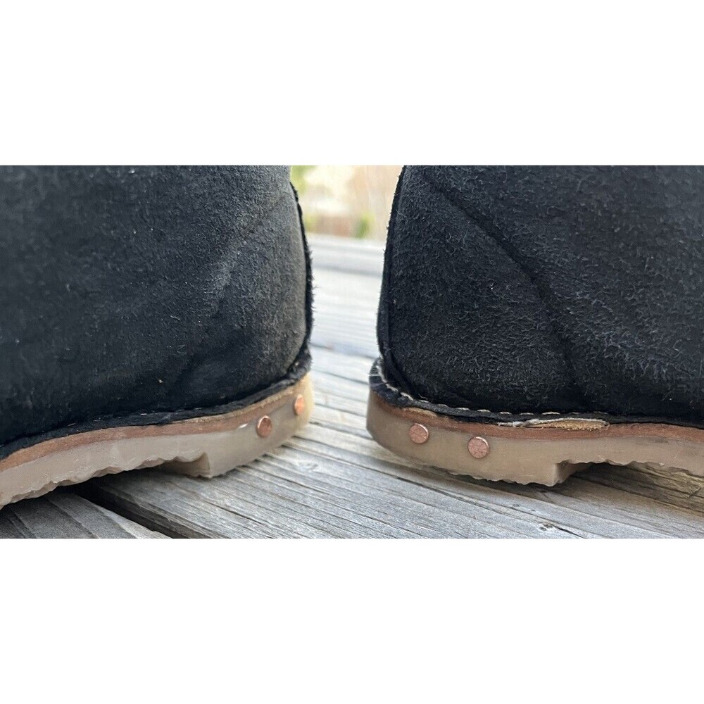 Beek Penguin Women's 7 Shearling Lined Black Suede Chukka Boots - Picture 7 of 11